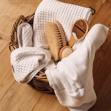 All-in Cotone A Nido d'Ape - Bianco