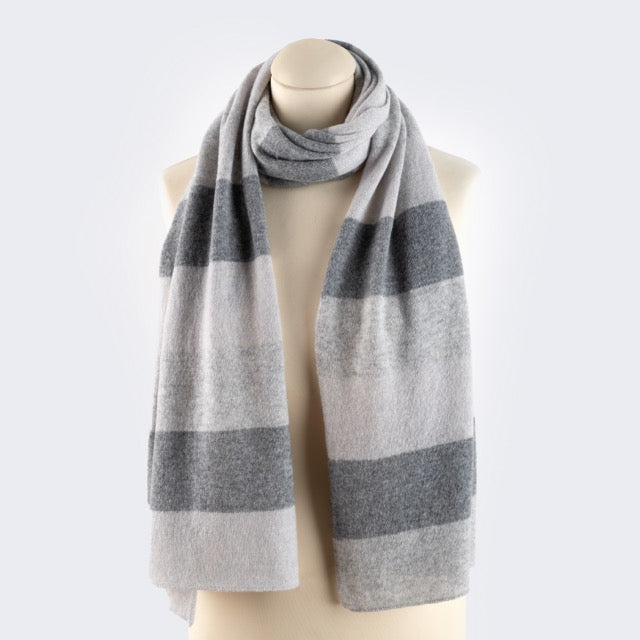 Sciarpa  "Tricot Leggera" colore nuance di grigio