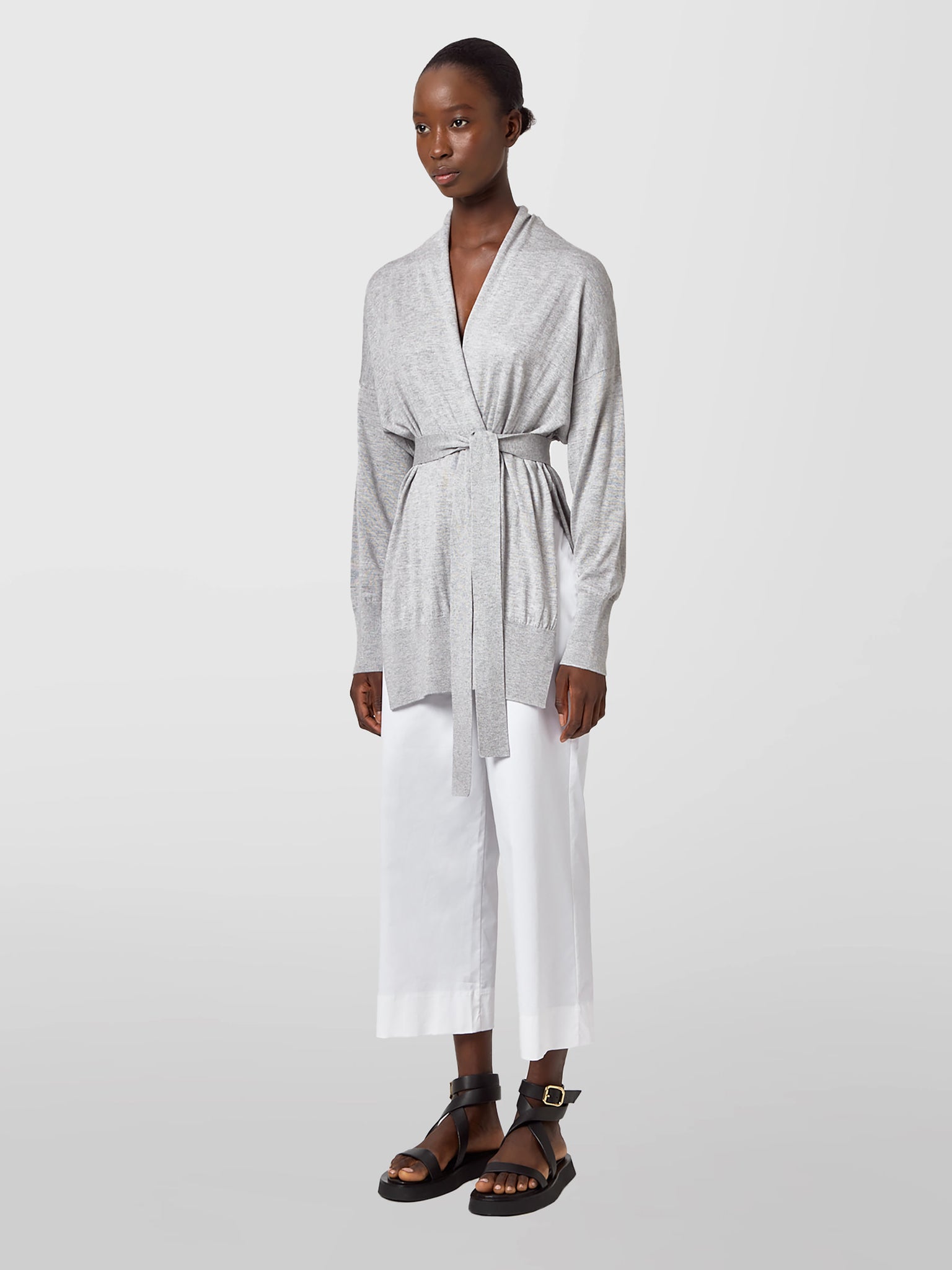 Cardigan Sciallato Cintura
