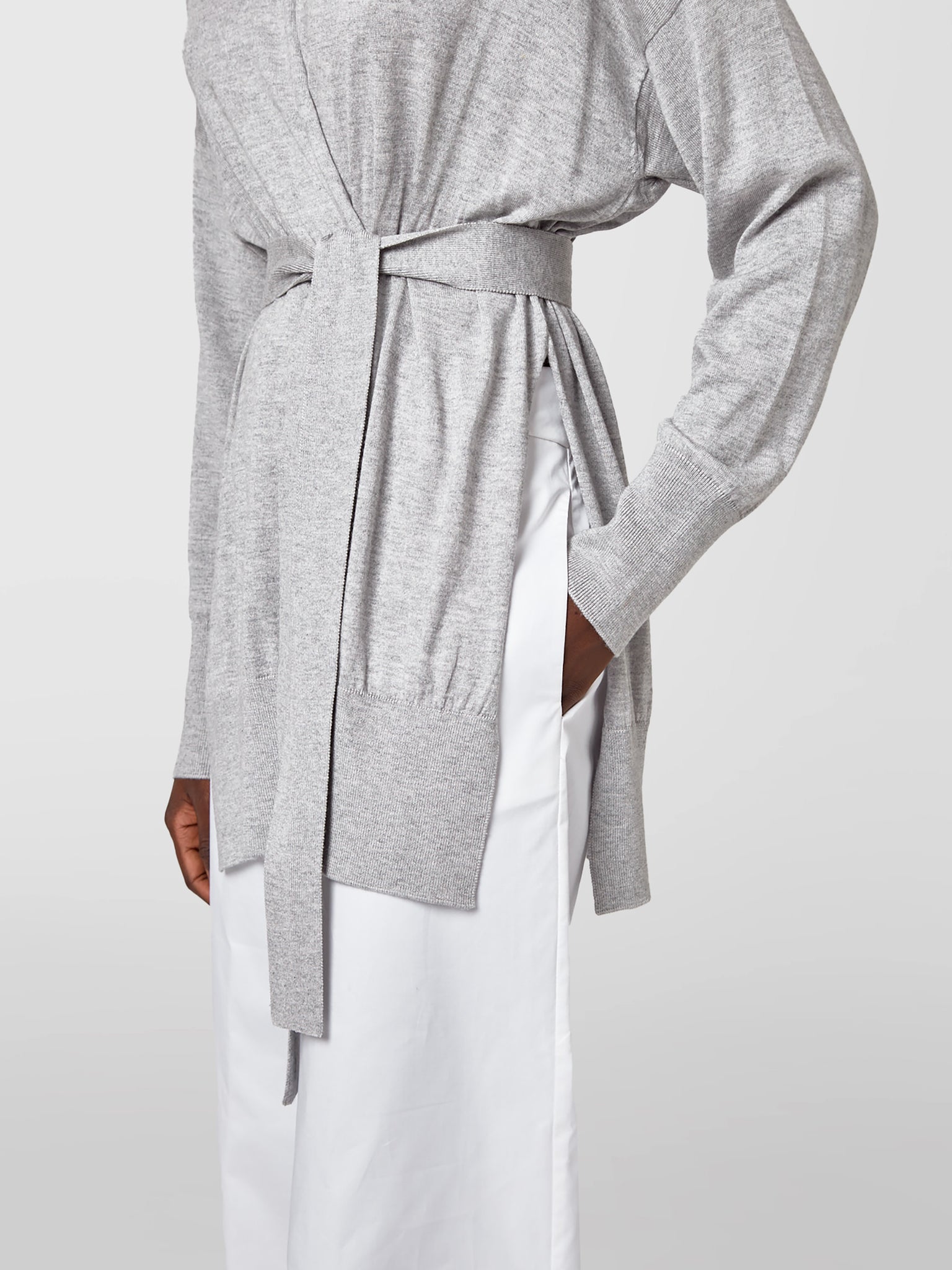 Cardigan Sciallato Cintura