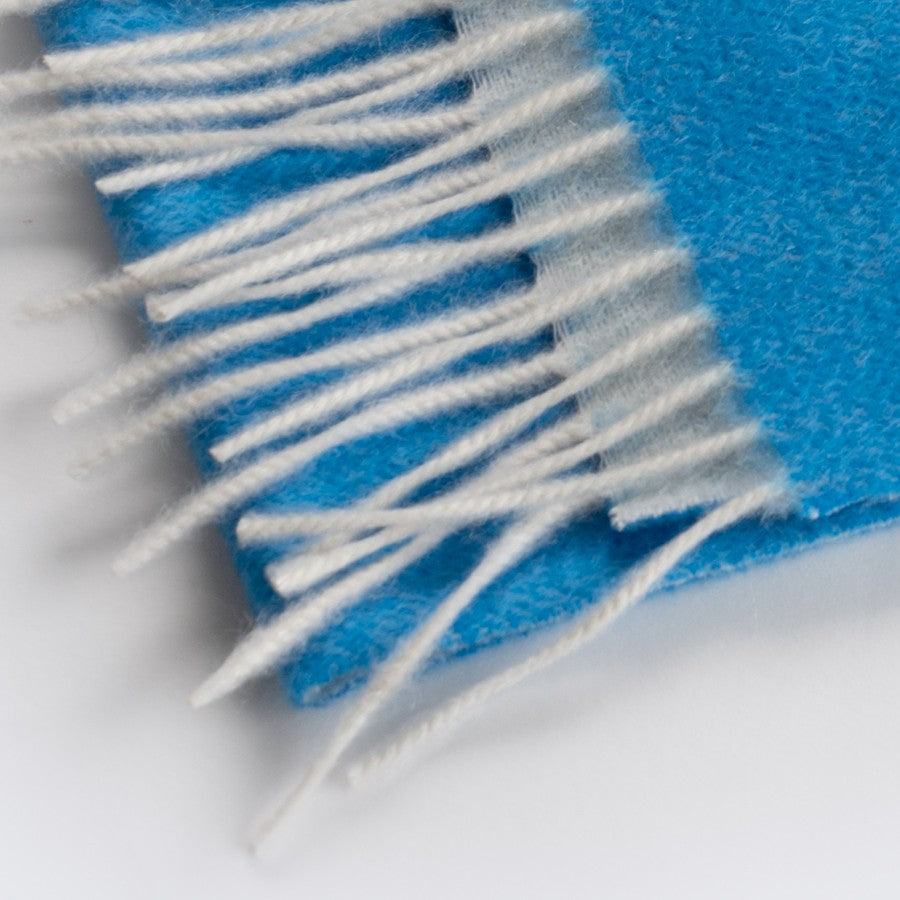 Sciarpa "Biella Frange"  colore blu elettrico