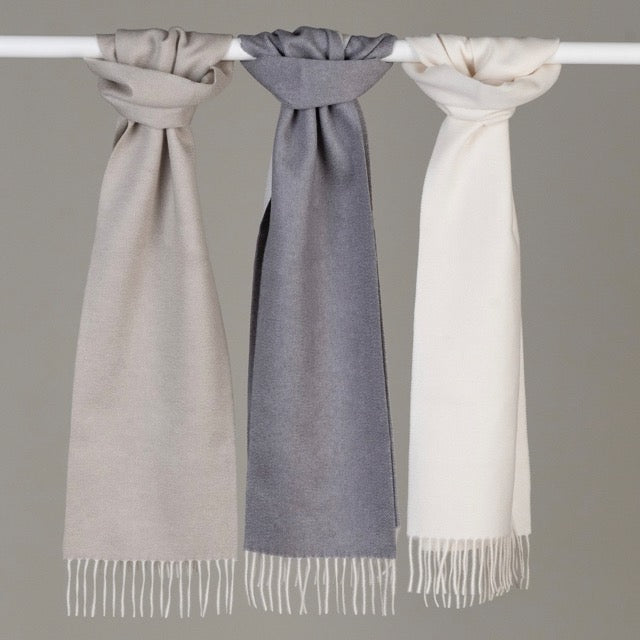 Sciarpa "Biella Frange" colore silk