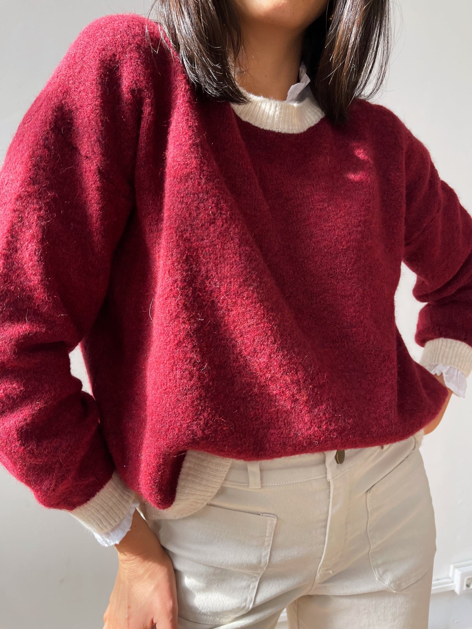 Maglia Sofia Borgogna