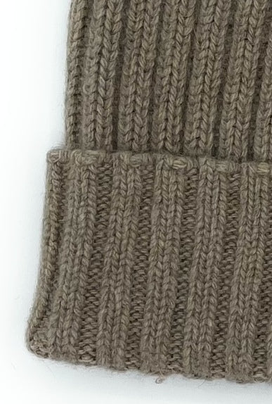 Berretto A Coste - Beige