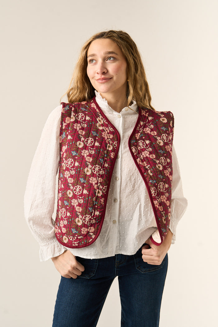 Gilet Margaritas Borgogna