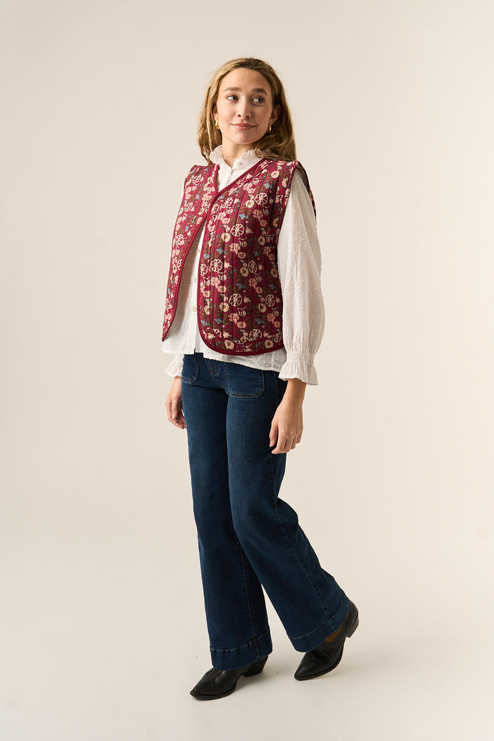 Gilet Margaritas Borgogna