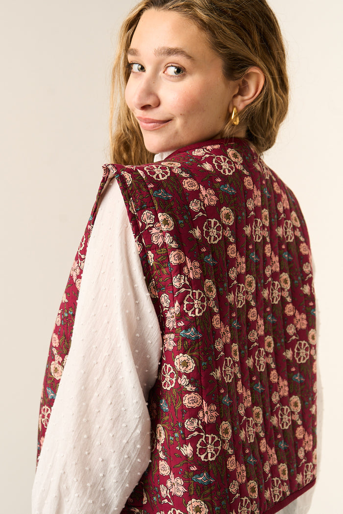 Gilet Margaritas Borgogna