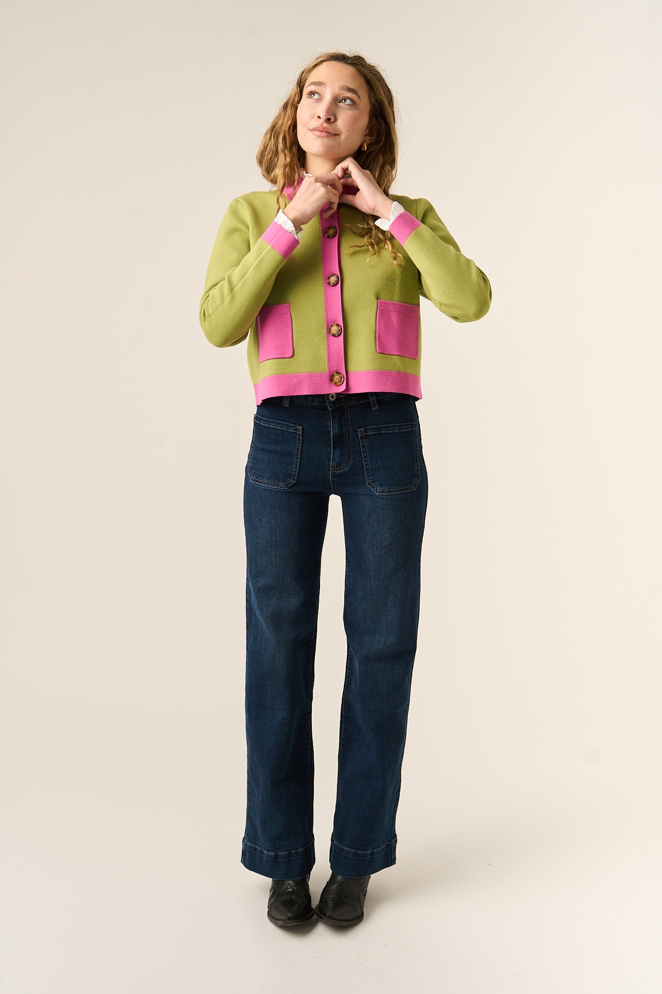 Cardigan verde dalia
