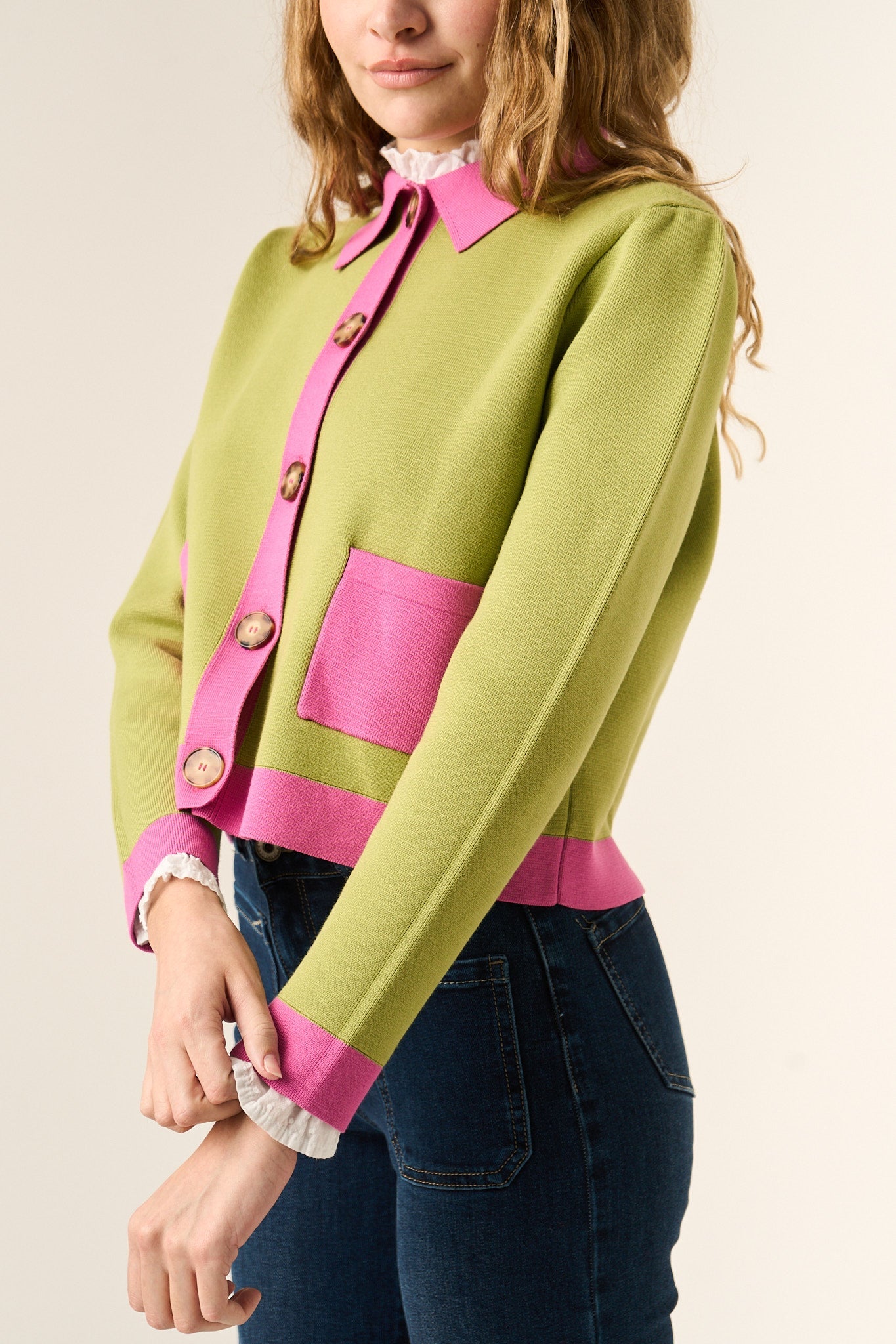 Cardigan verde dalia