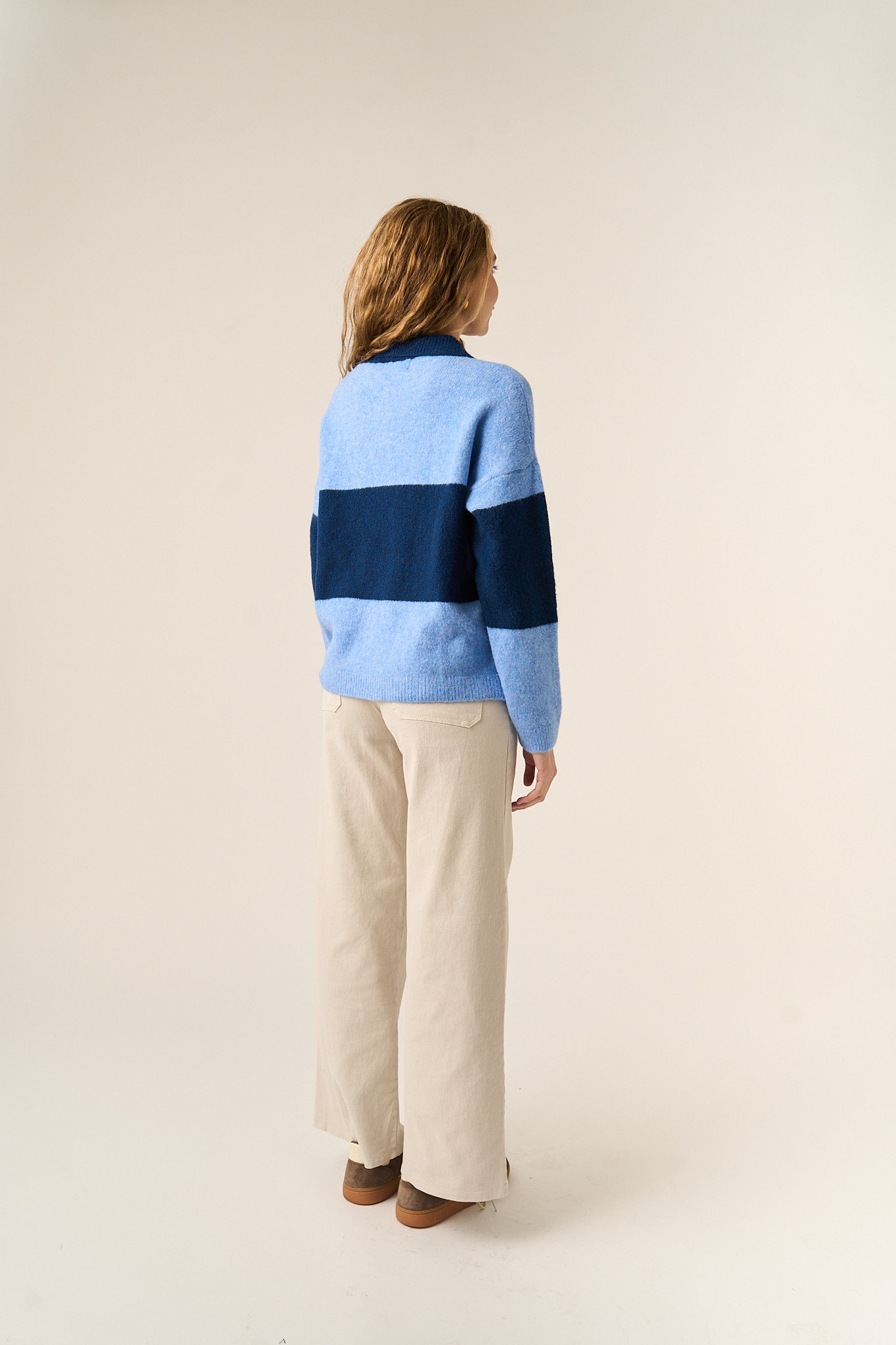 Maglia Paola Azzurro e Blu Navy