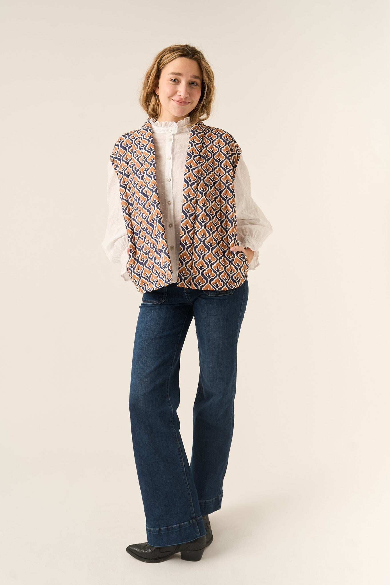 Gilet Lúa beige