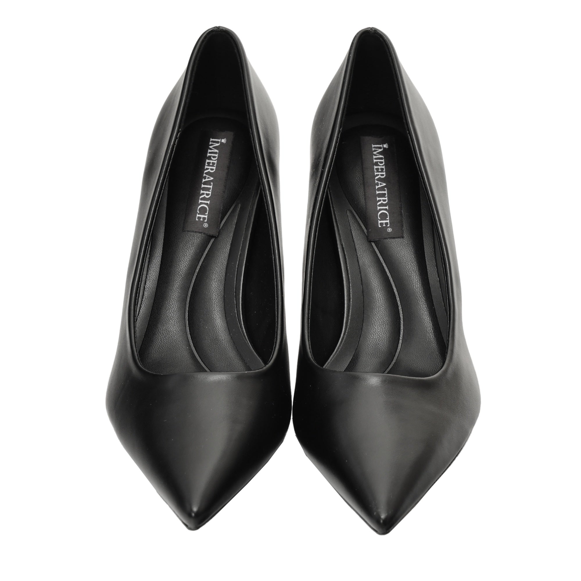 Decolletè in simil pelle Nero