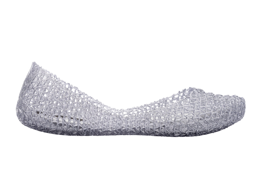 MELISSA CAMPANA PAPEL AD GLITTER CLEAR SILVER - MELISSA
