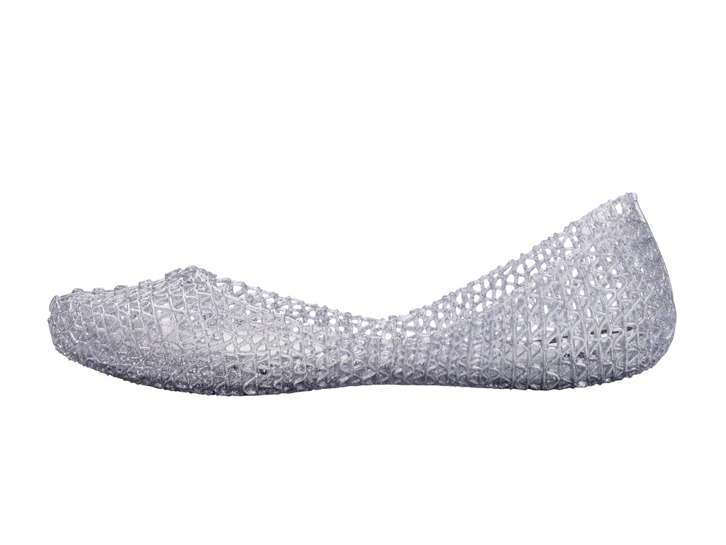 MELISSA CAMPANA PAPEL AD GLITTER CLEAR SILVER - MELISSA