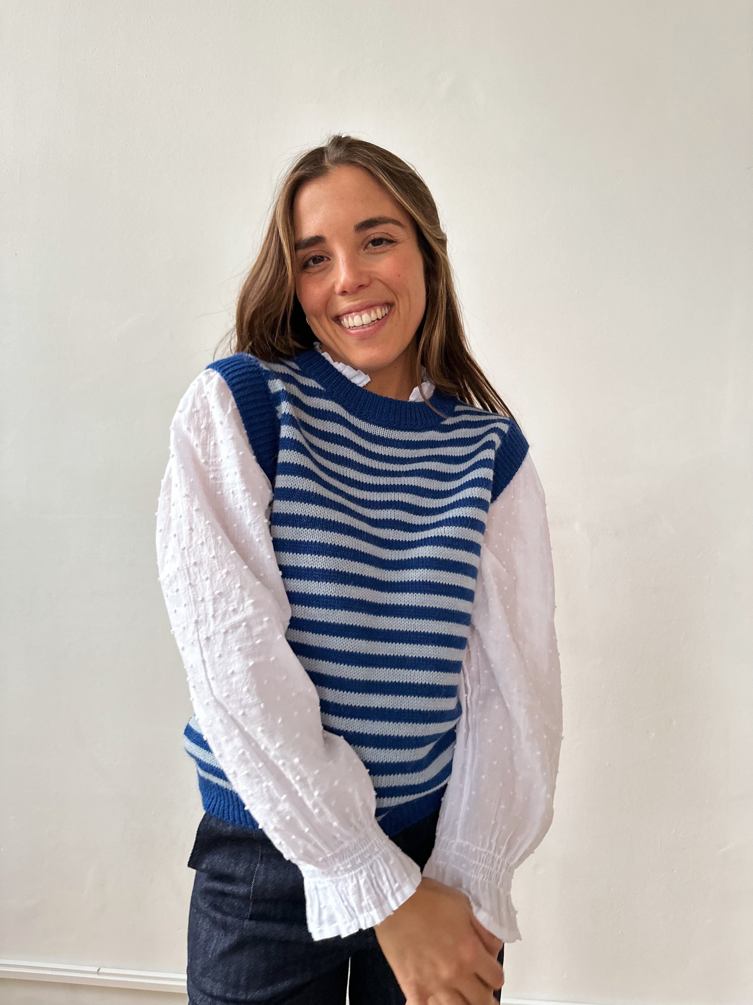 Gilet blu Aurora
