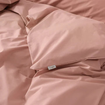 Copripiumino Percalle - Rosa Antico