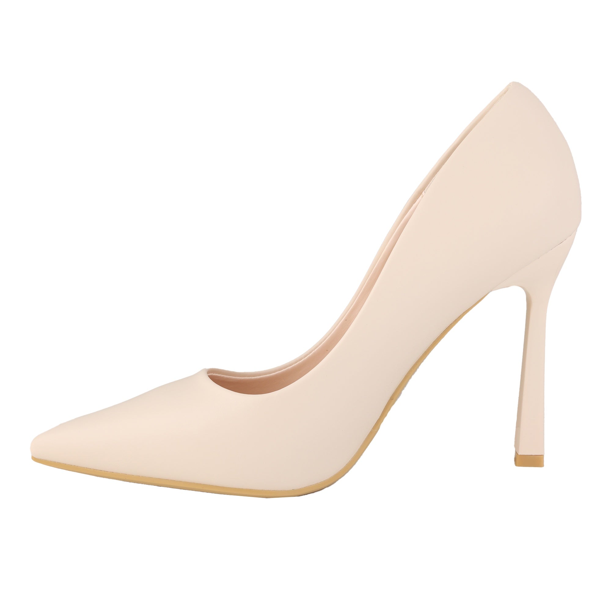 Dècolletè pumps con tacco a spillo Beige