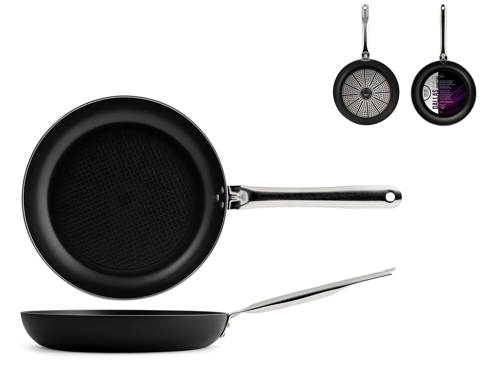 Padella Dallas Pro Alluminio Antiaderente Cm 36