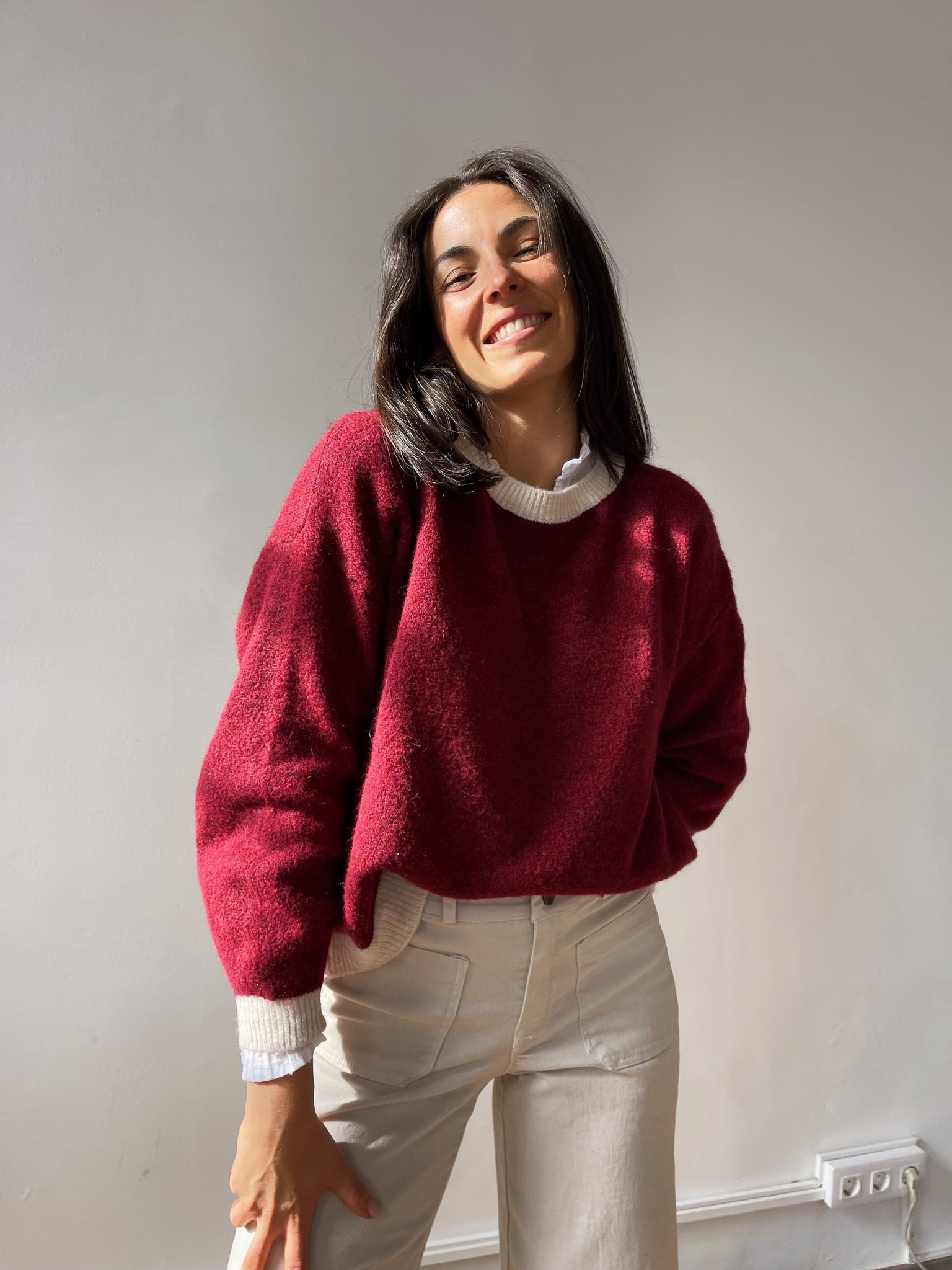 Maglia Sofia Borgogna
