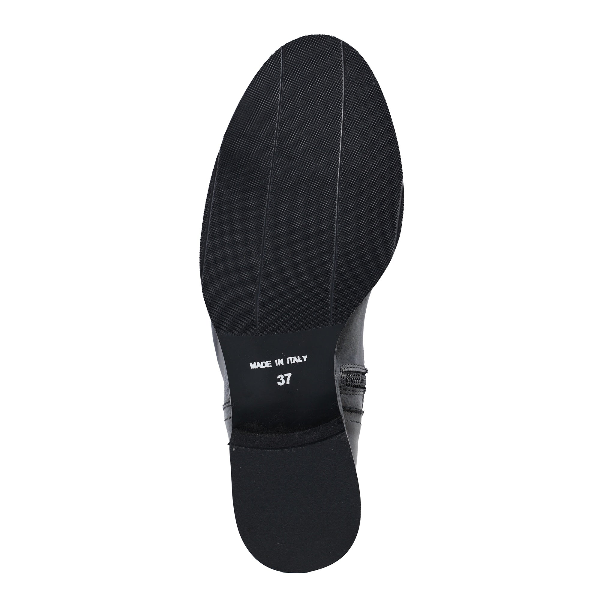 Stivali bassi in vera pelle di vitello Nero