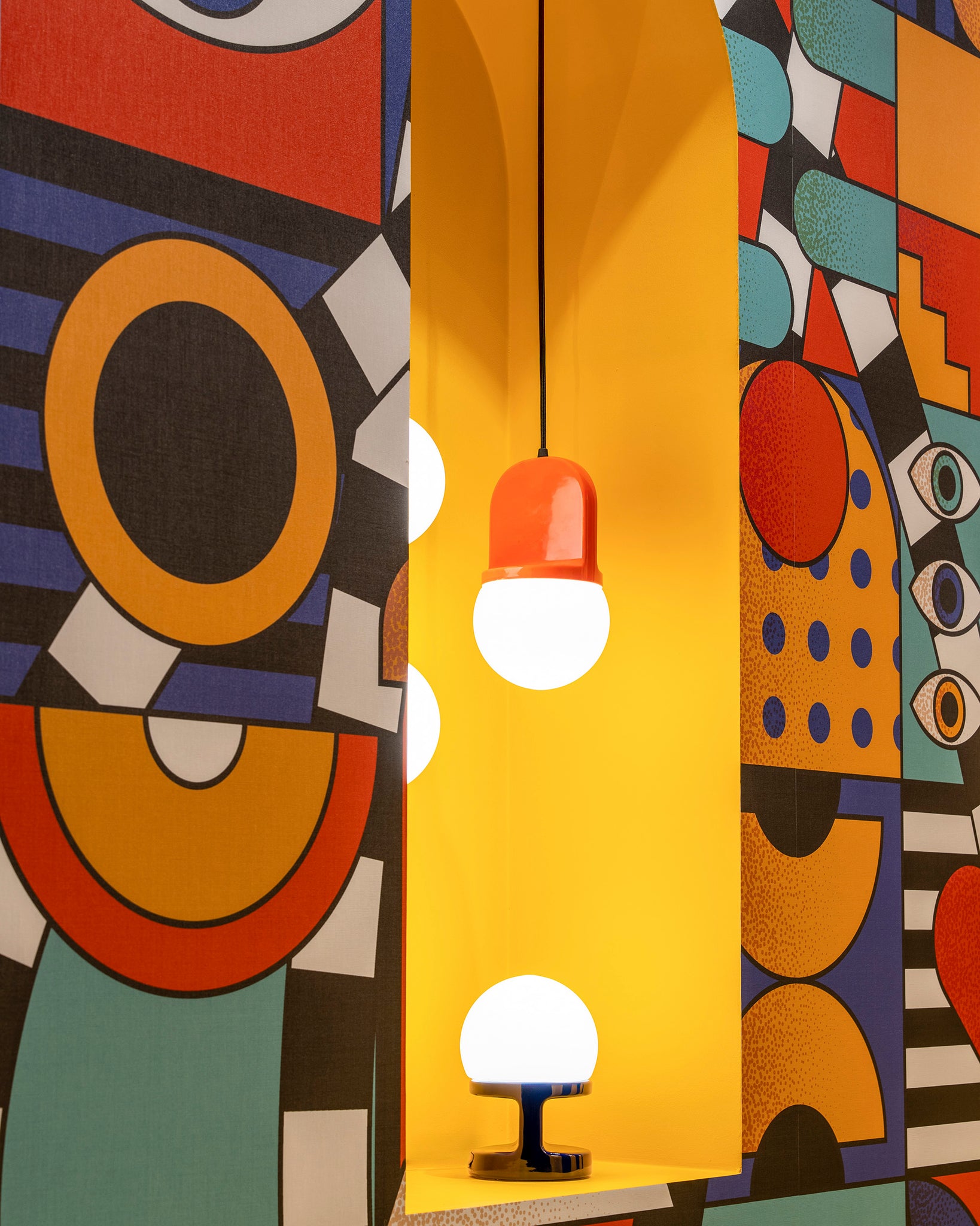 Lampada A Sospensione Habea Arancio Volpe