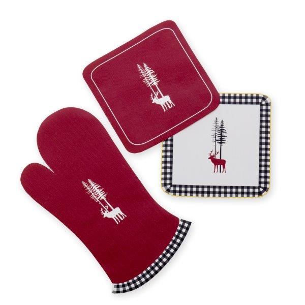 Cortina - Set 2 presine 100% cotone con ricam