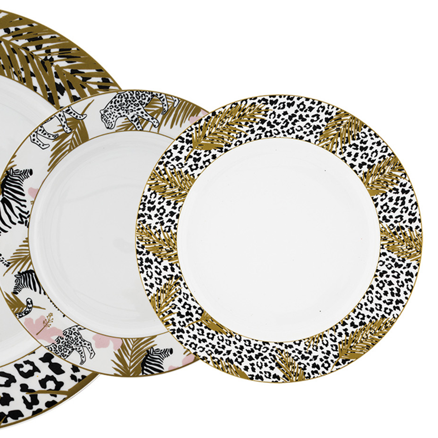 Piatto dolce con piattini 7 pezzi Togo new bone china 83270