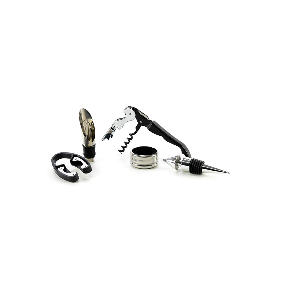 Cheers - Set 5 accessori vino confezione champagne