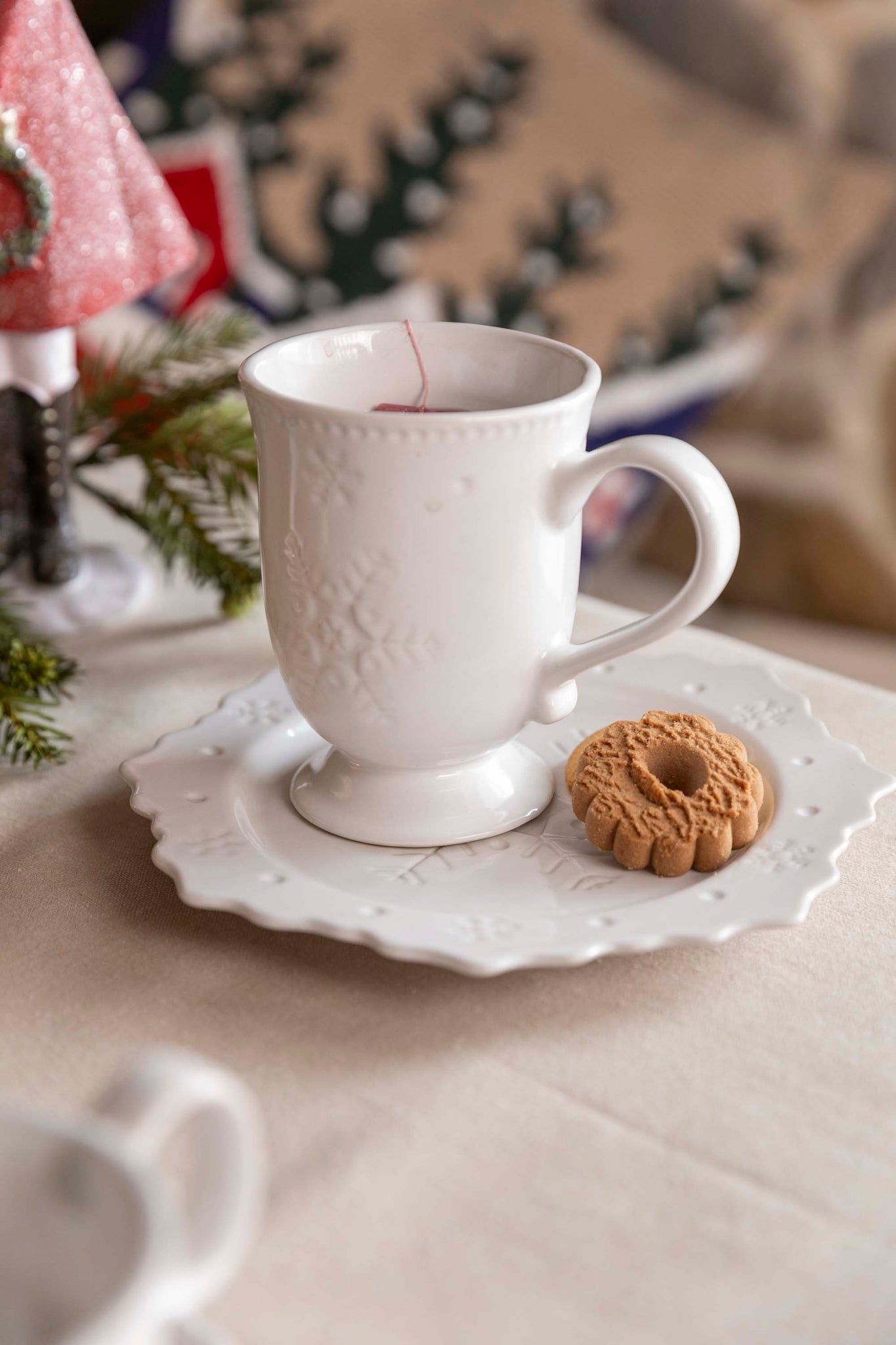 Frozen - Set 2 piatti dessert in ceramica con decorazione a rilievo