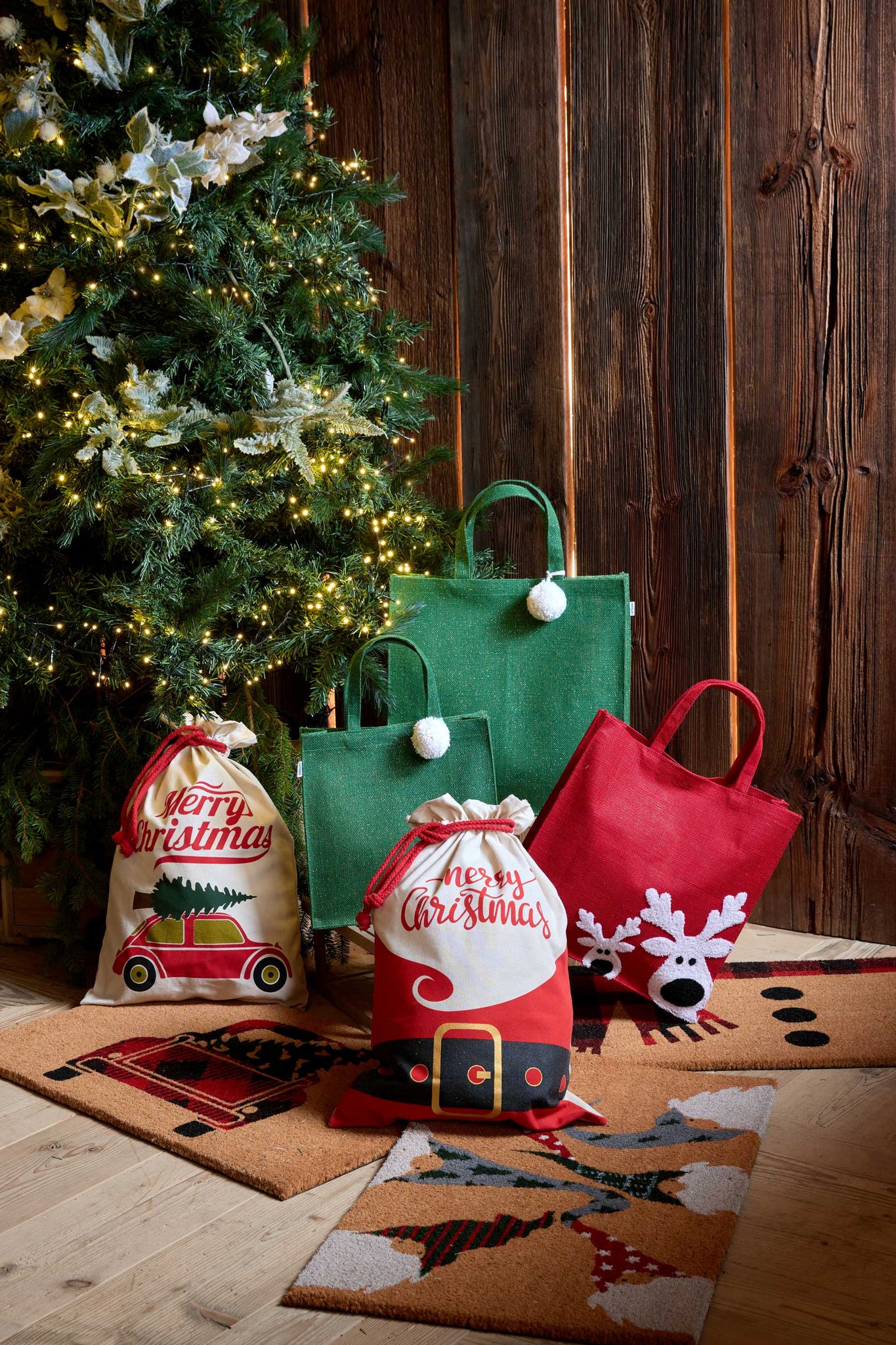 Shopping Time - Shopper rossa in poliestere con manici