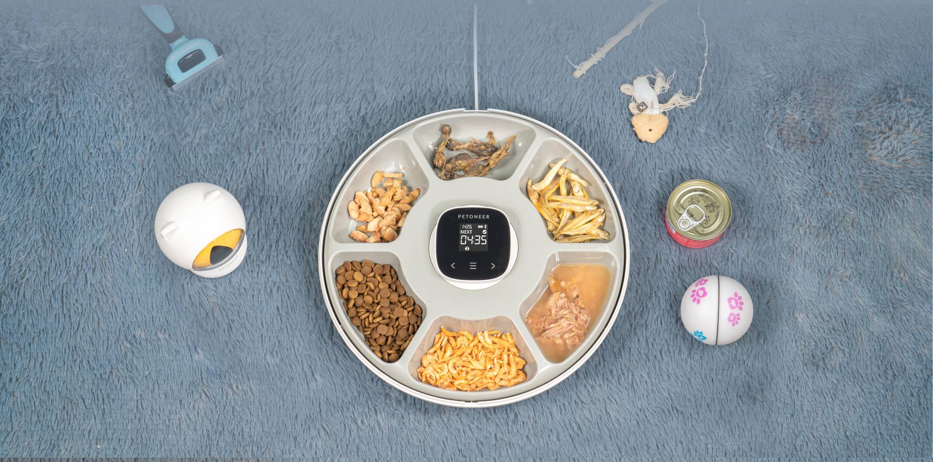 NutriSpin 6 Meal Pet Feeder