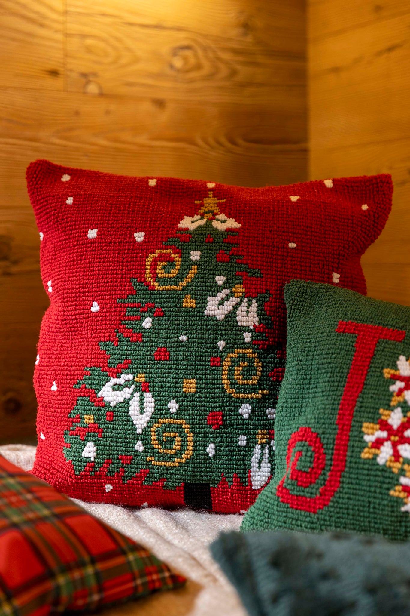 Coccola - XmasTree - cuscino in cotone con imbottitura in poliestere