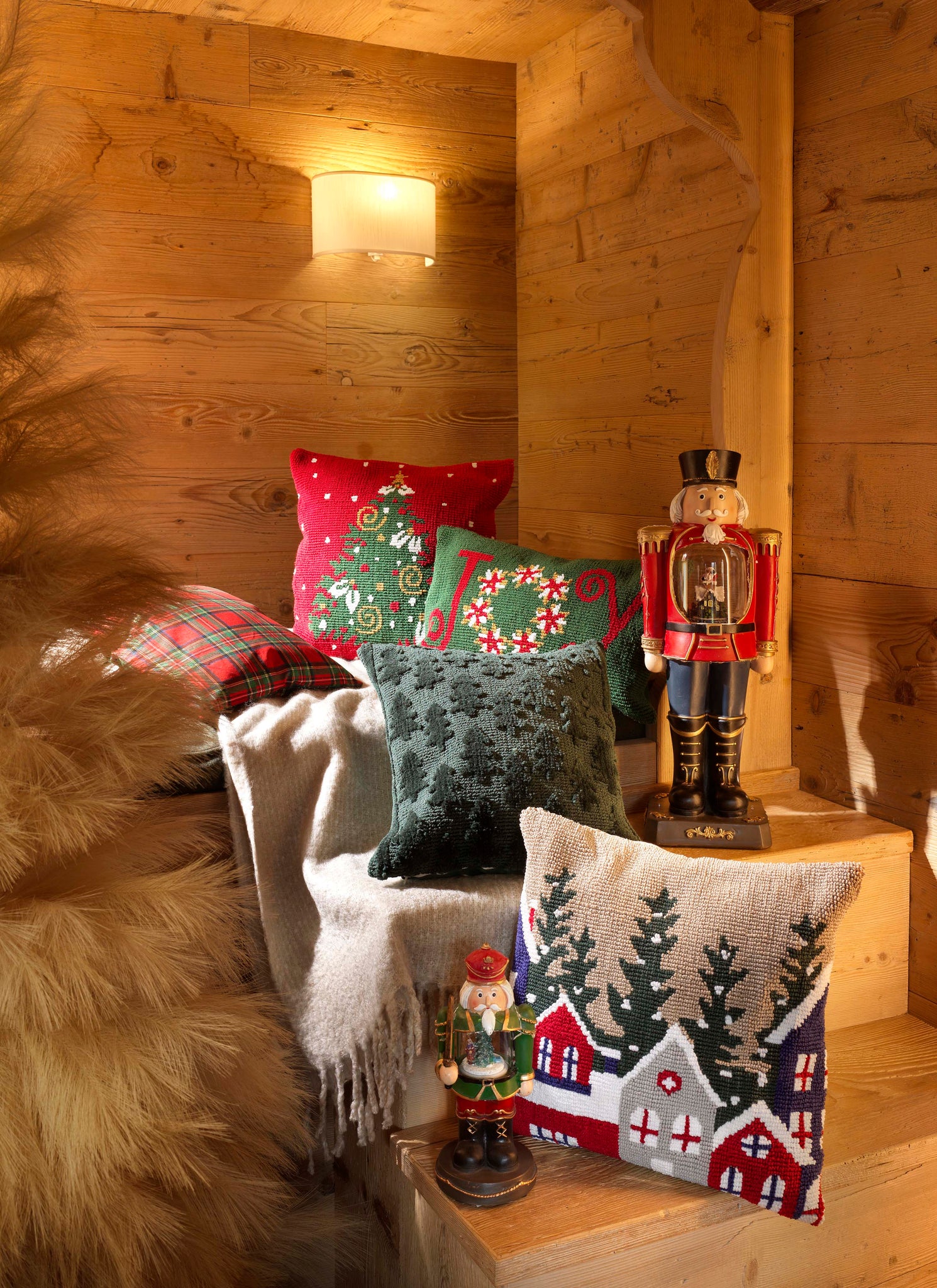 Coccola - Pines -  Cuscino in cotone con imbottitura in poliestere