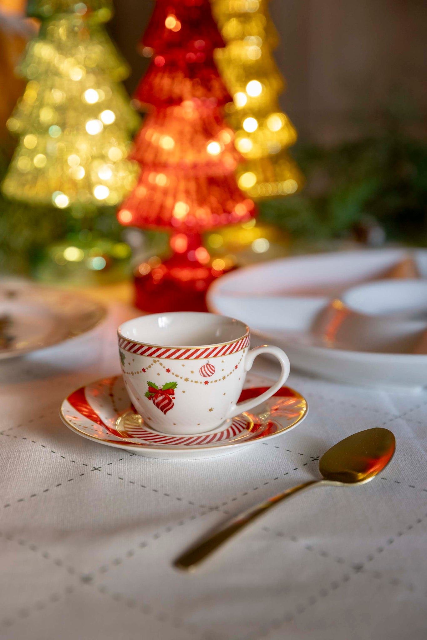 Candy Canes  - Set 6 tazze caffè con piattino 90 ml