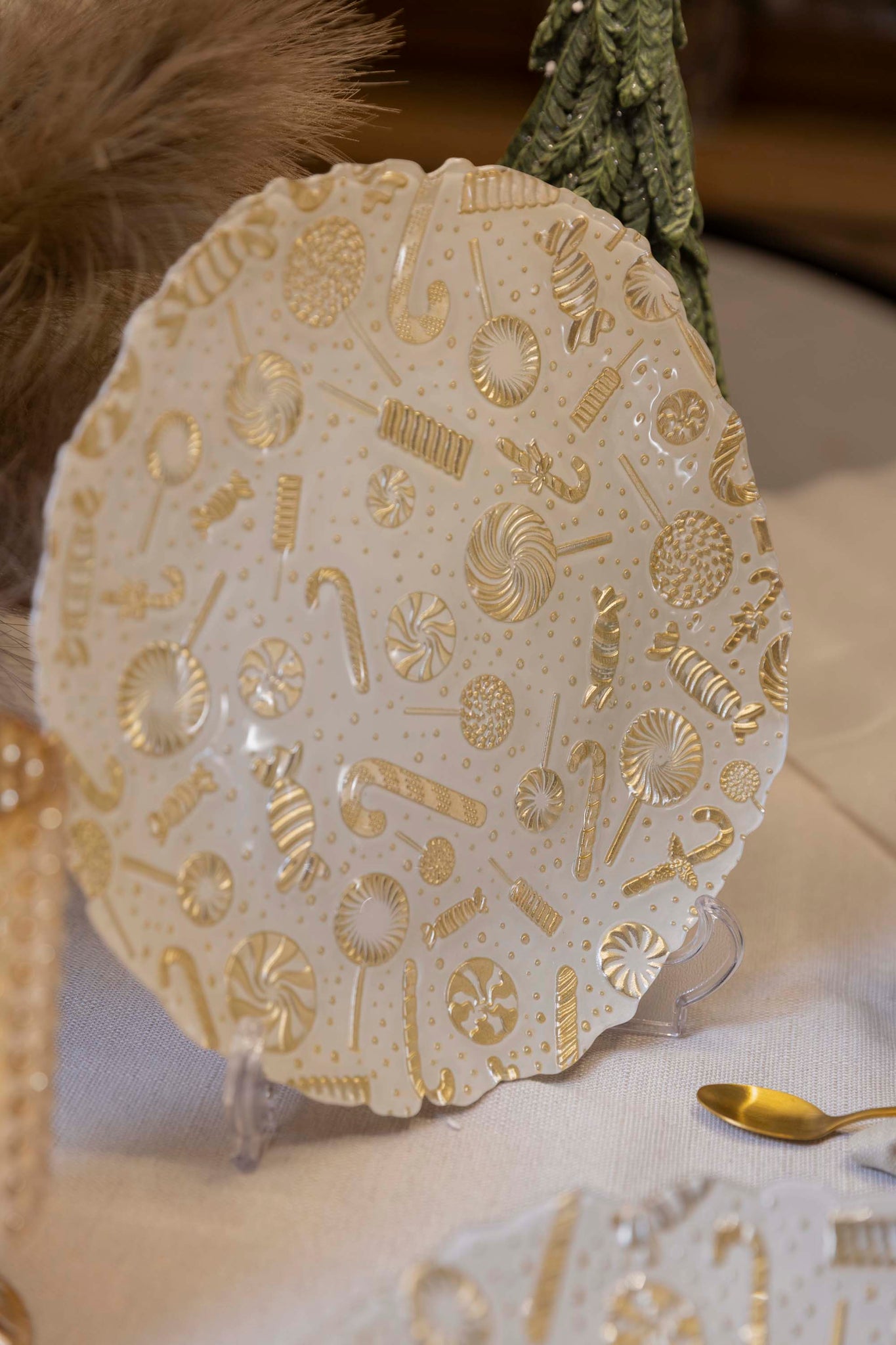 Candy  - Piatto panettone in vetro