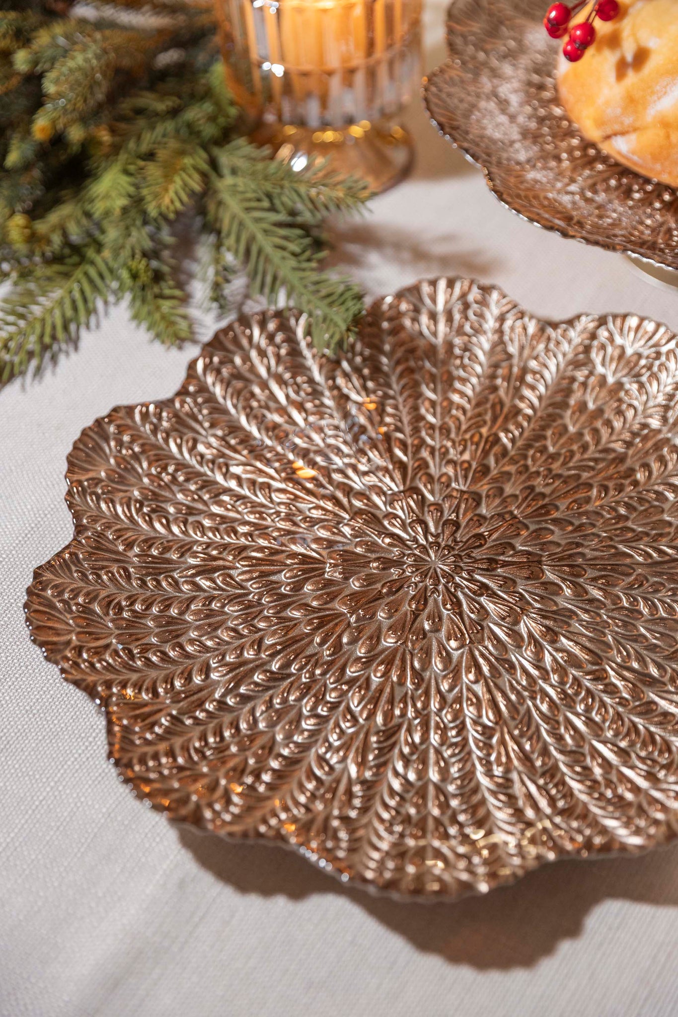 Blé - Piatto panettone in vetro