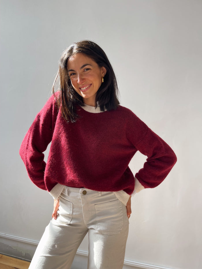 Maglia Sofia Borgogna