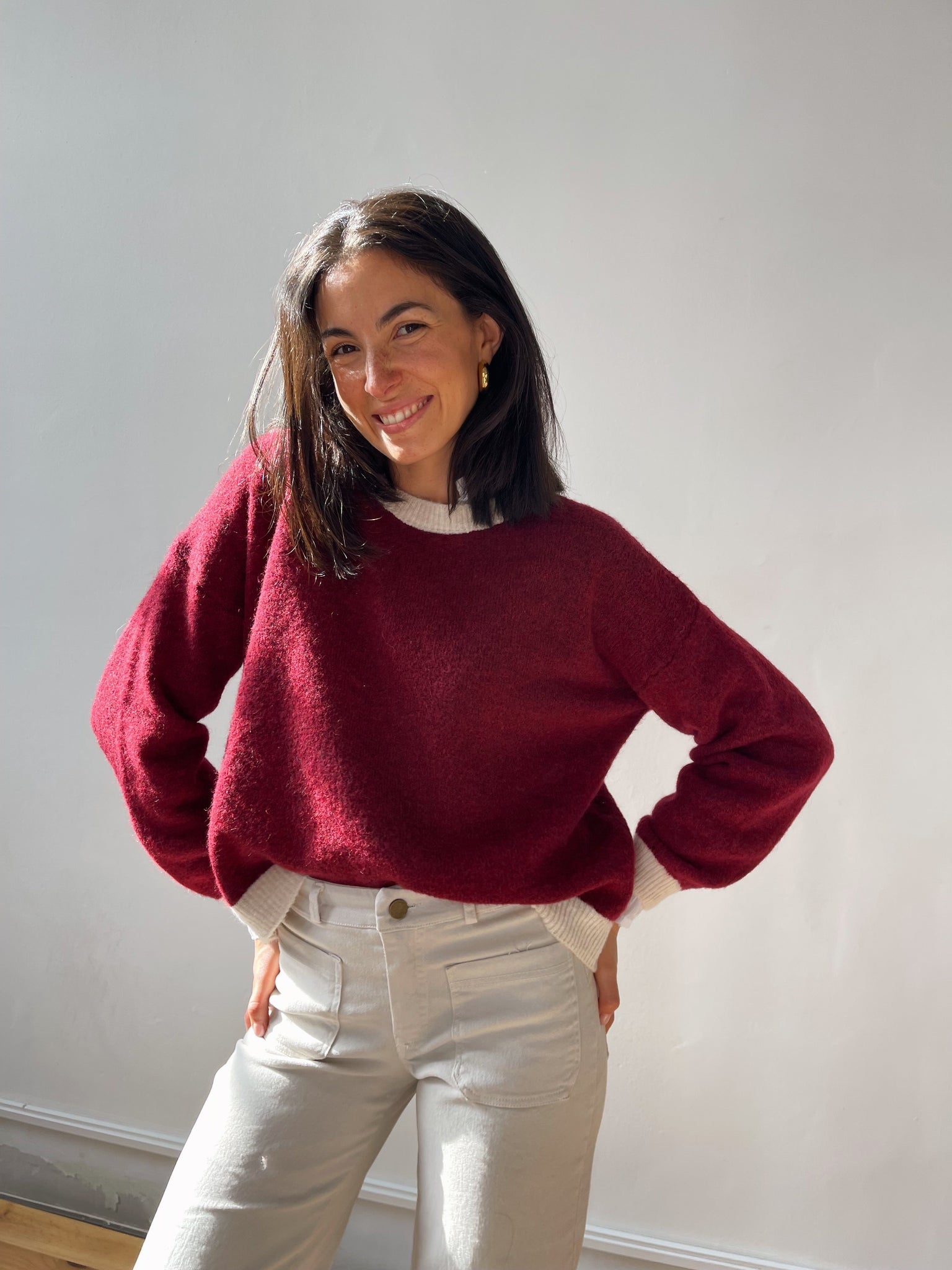Maglia Sofia Borgogna