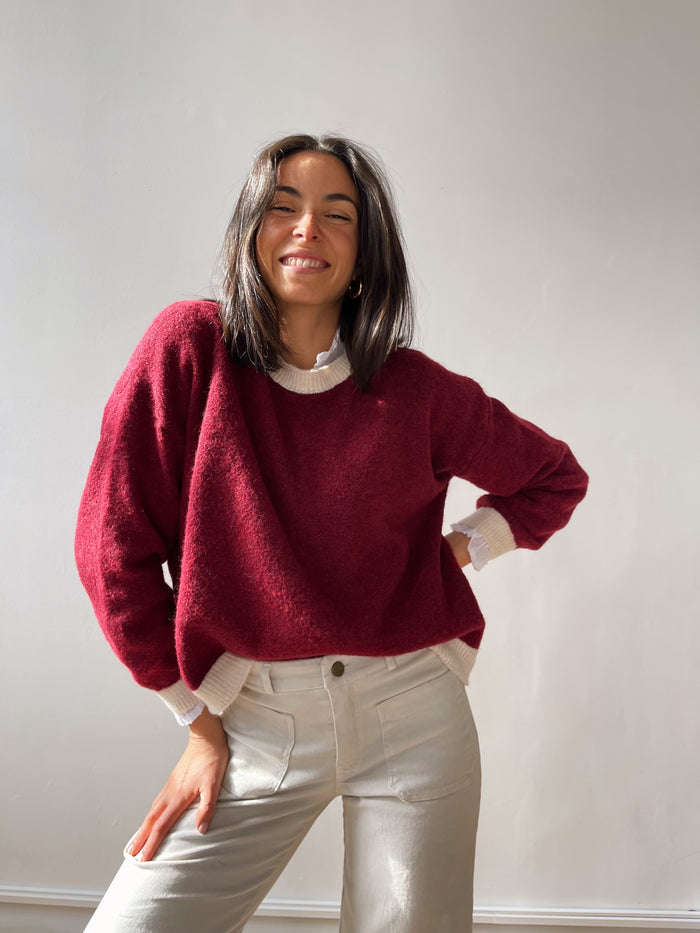 Maglia Sofia Borgogna