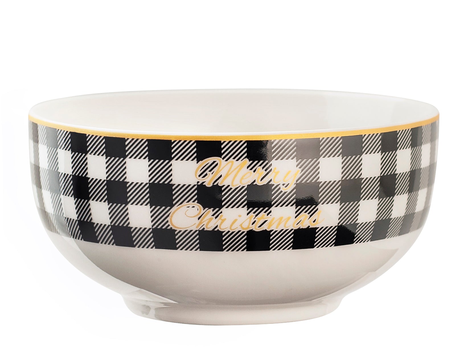 6 scodelle Tartan in new bone china decorata cm 14.