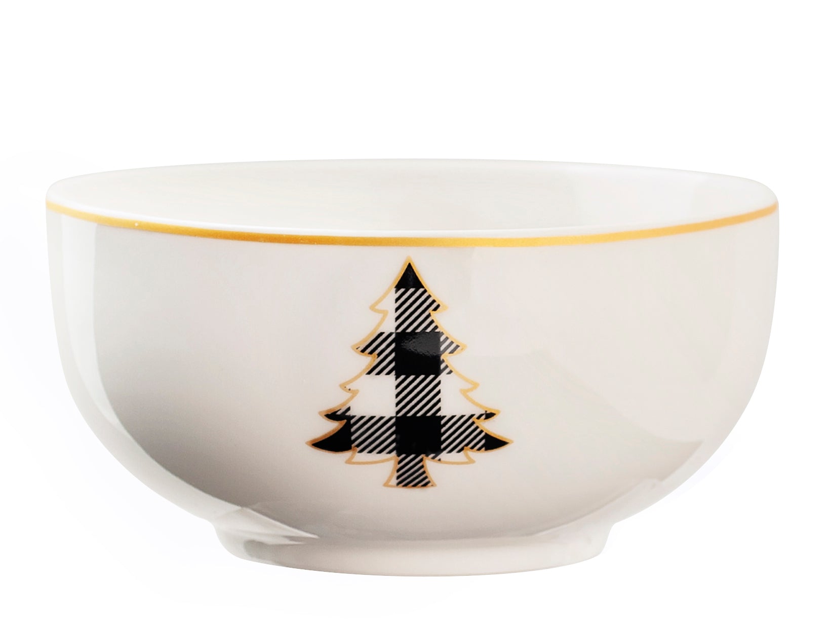 6 scodelle Tartan in new bone china decorata cm 14.