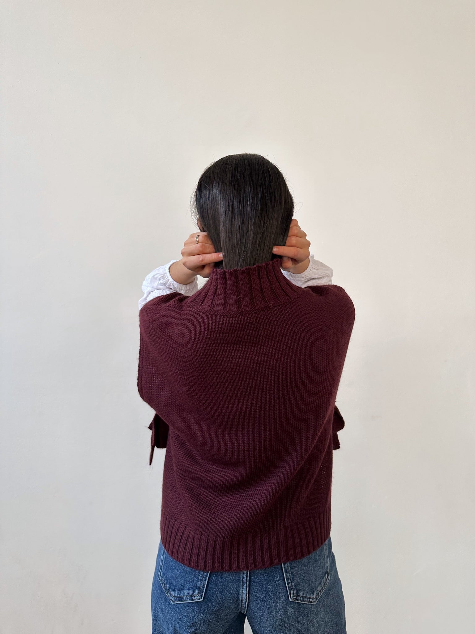 Gilet Julieta Borgogna