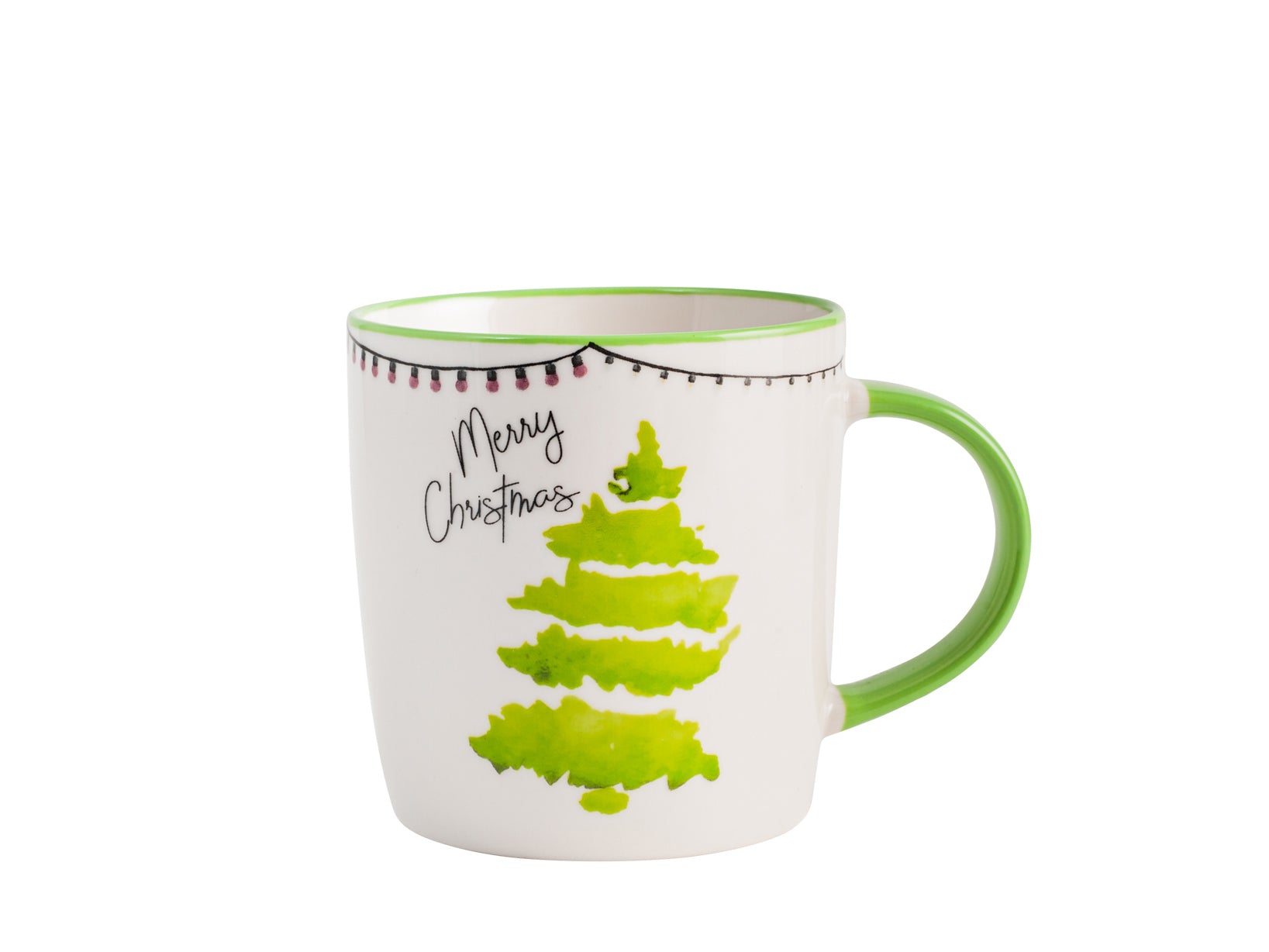 6 tazzoni jumbo in new bone china decoro natale senza piatto