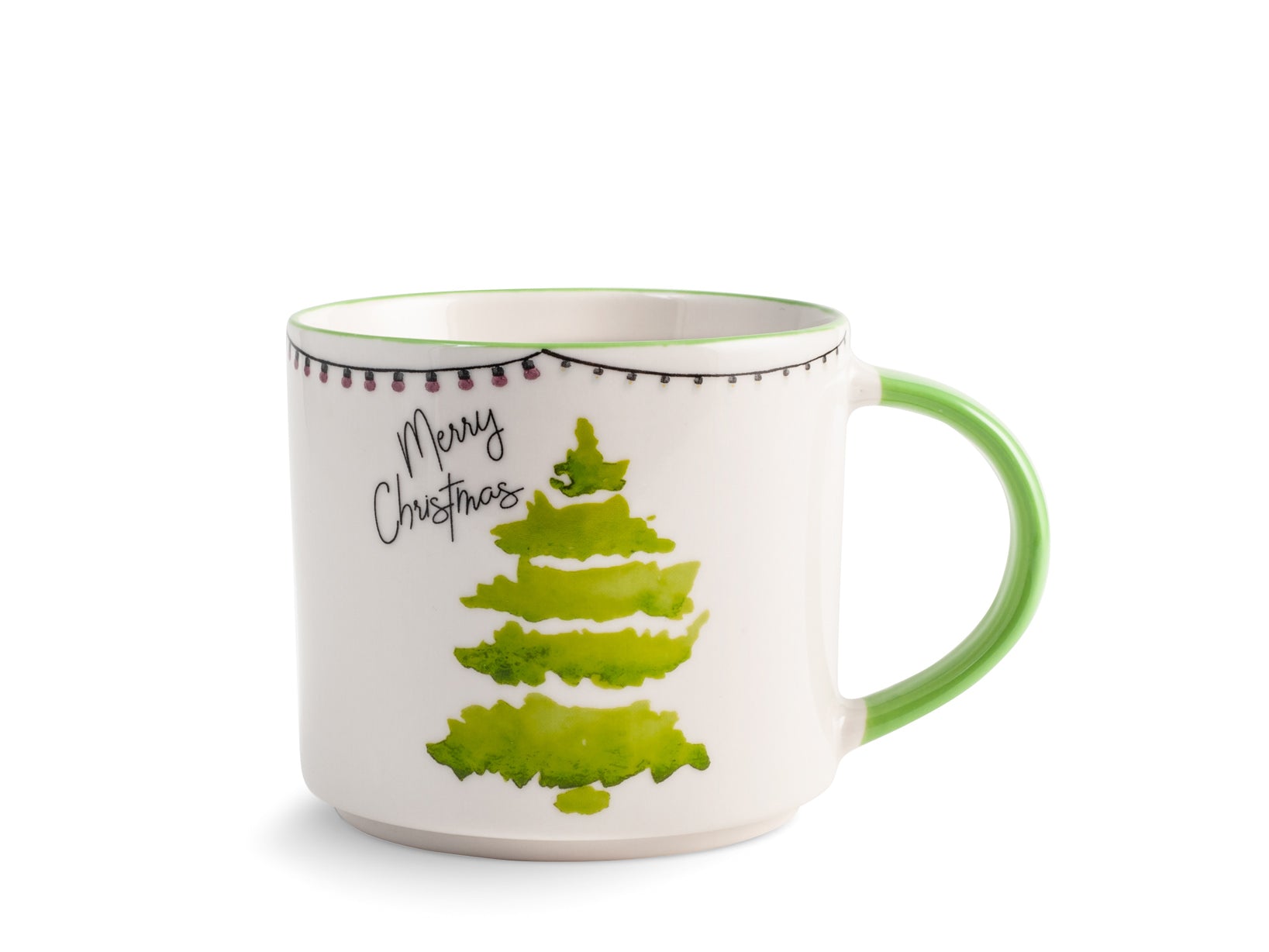 6 mug in new bone china decoro Natale