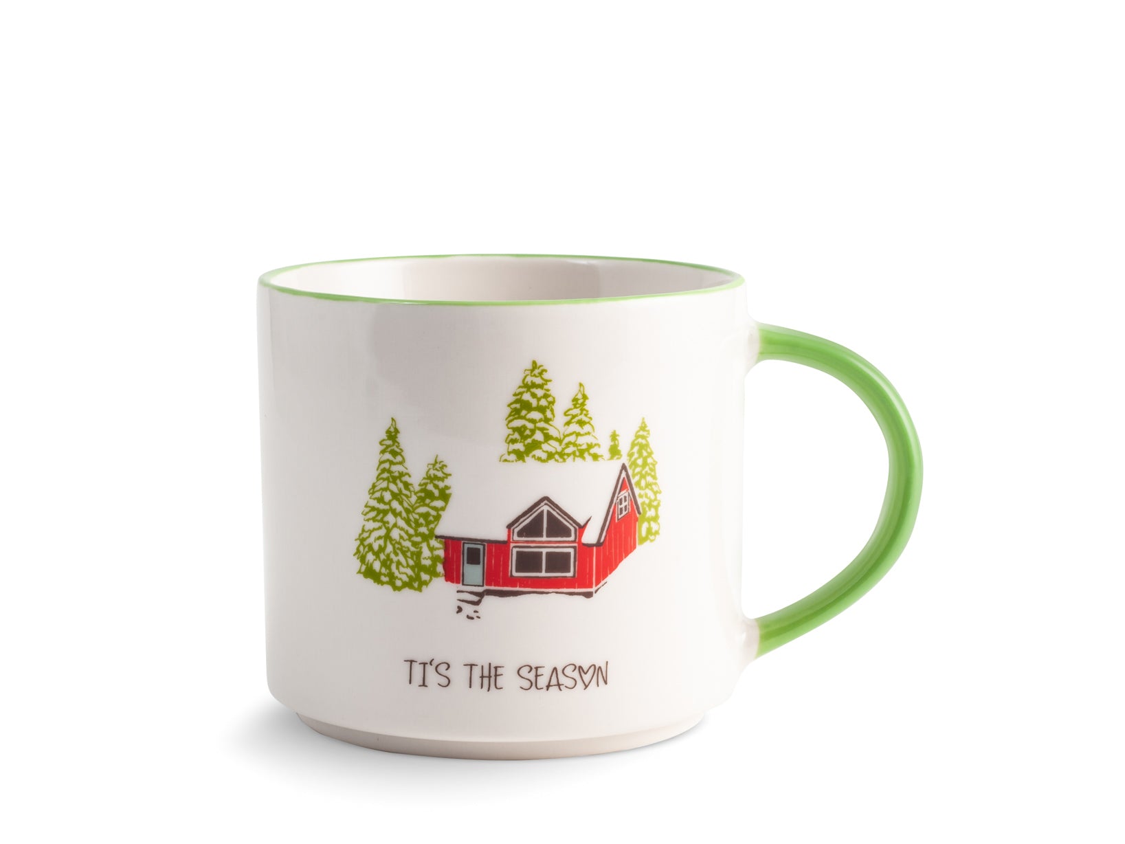 6 mug in new bone china decoro Natale