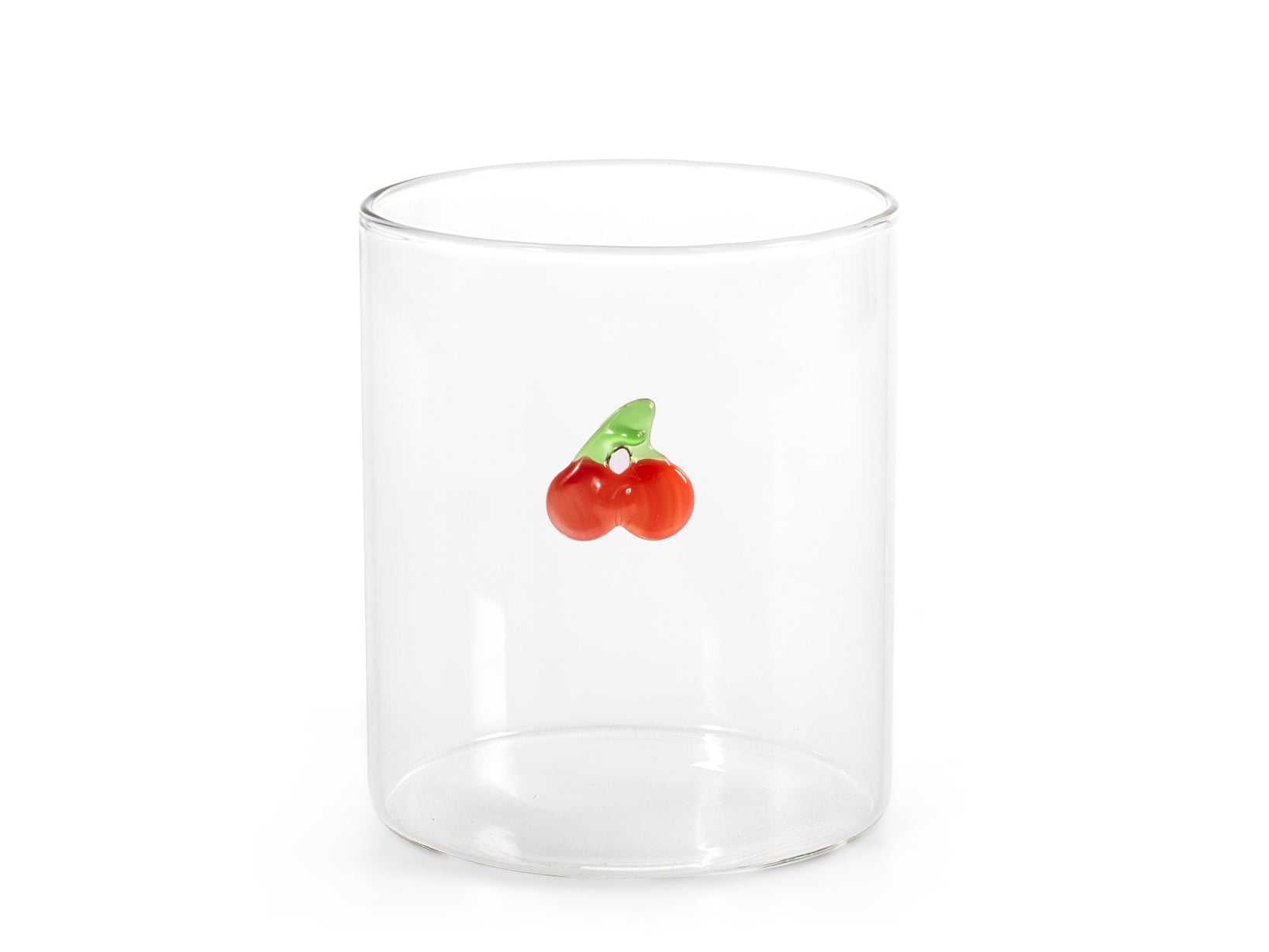 6 bicchieri in vetro borosilicato trasparente con miniature esterne decori assortiti cl 42. Idonei al lavaggio in lavastoviglie.