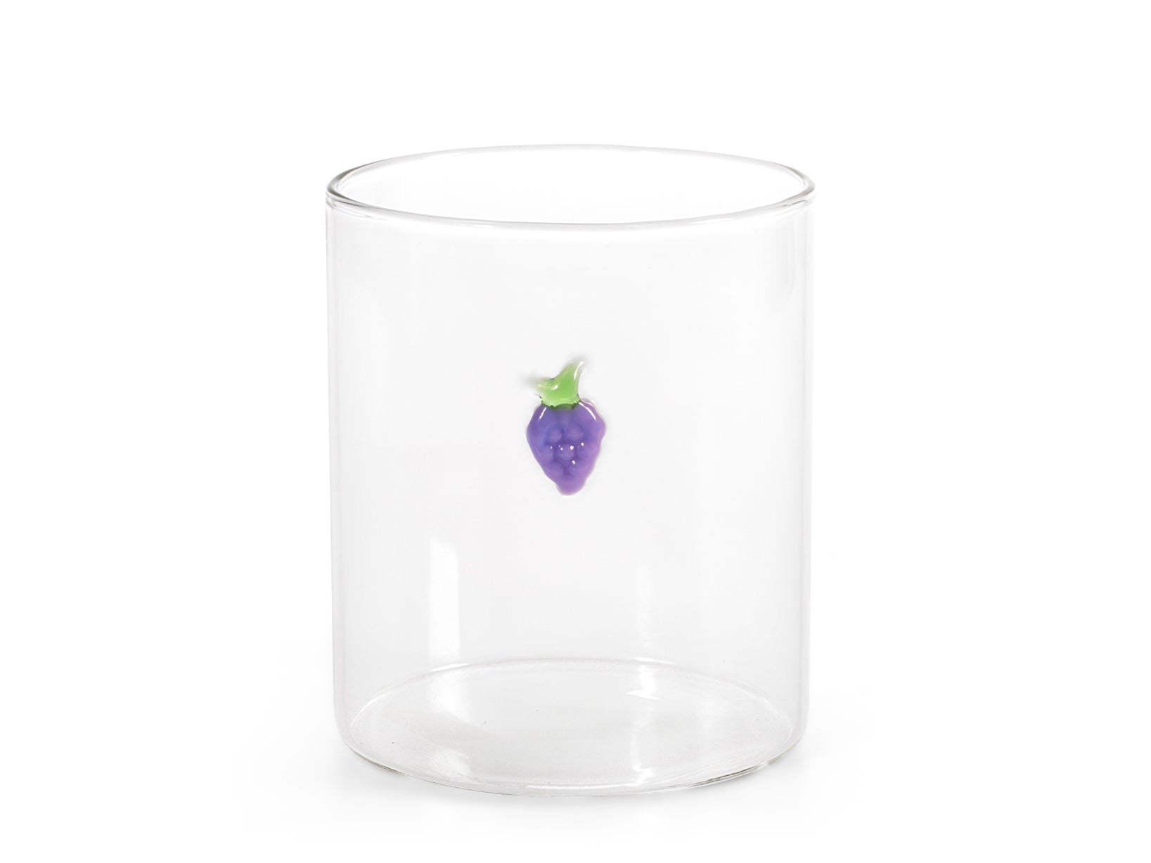 6 bicchieri in vetro borosilicato trasparente con miniature esterne decori assortiti cl 42. Idonei al lavaggio in lavastoviglie.
