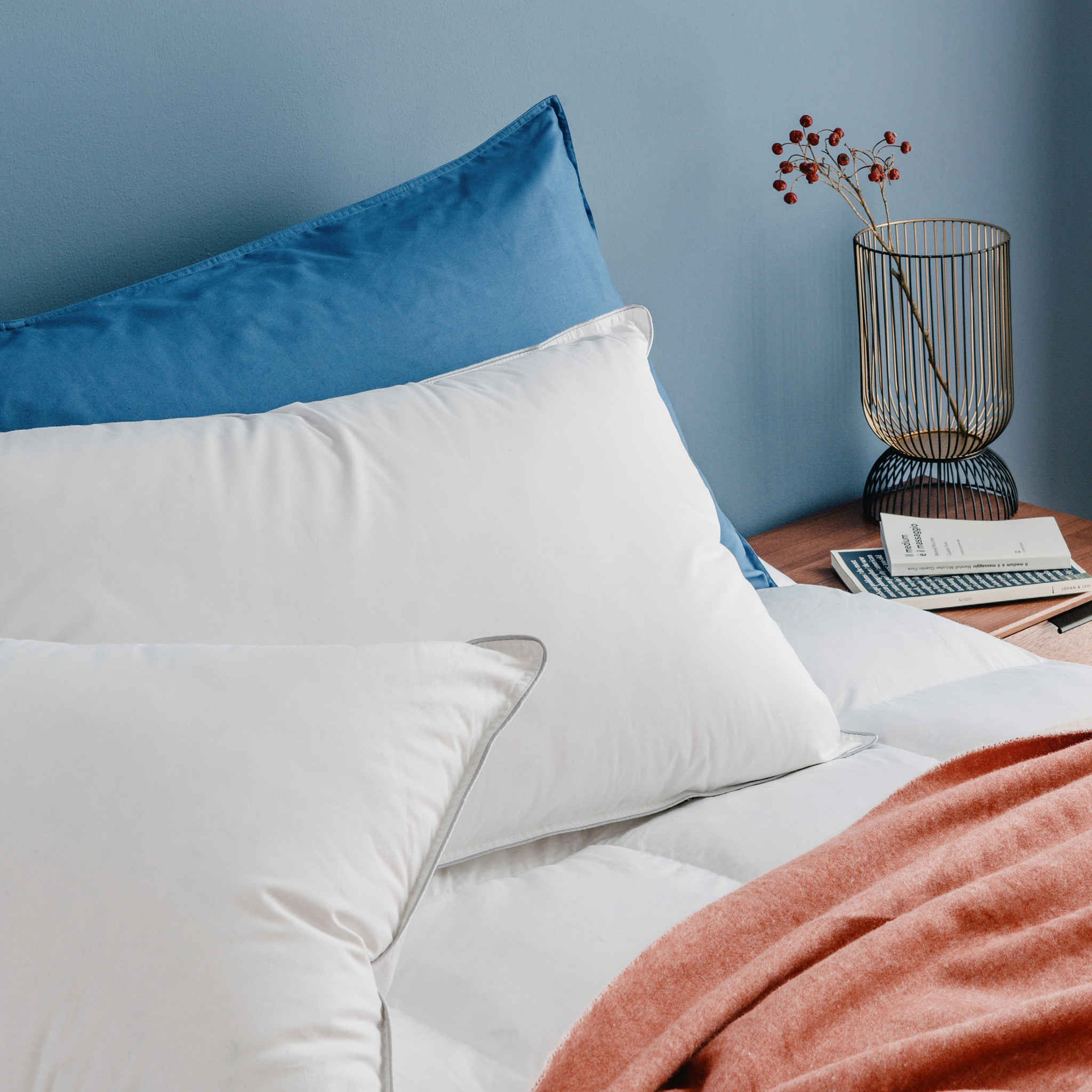 Dreamin101 Guanciale Soft In Piumette E Piumino Tessuto 100% Cotone 50X80 Cm