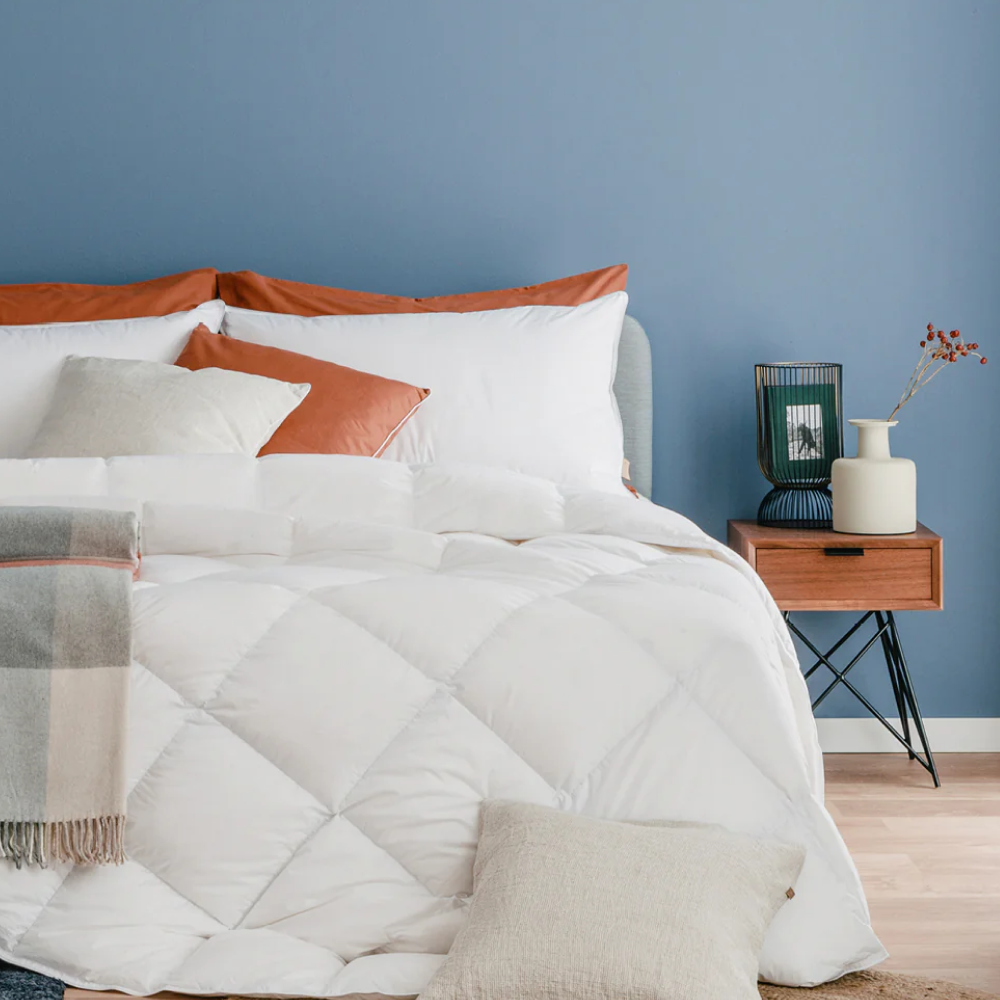 Luxury Piumone Termoregolante Mezza Stagione 100% Piumino Di Pura Oca Bianca Siberiana