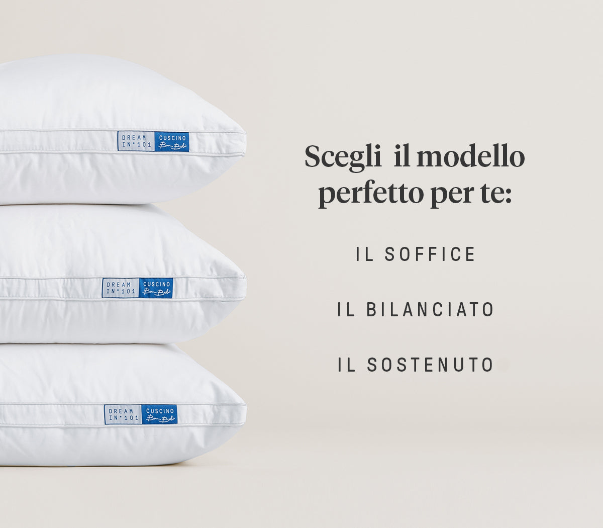 Dreamin101 Guanciale Bruno Barbieri Sostenuto In Piumino E Piumette Tessuto 100% Cotone 50X80 Cm